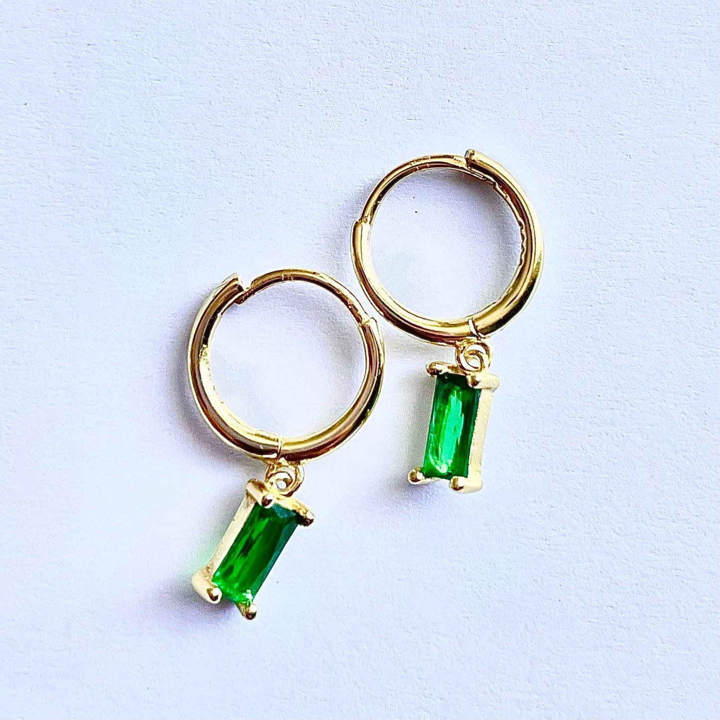 Green Envy Drop Earrings